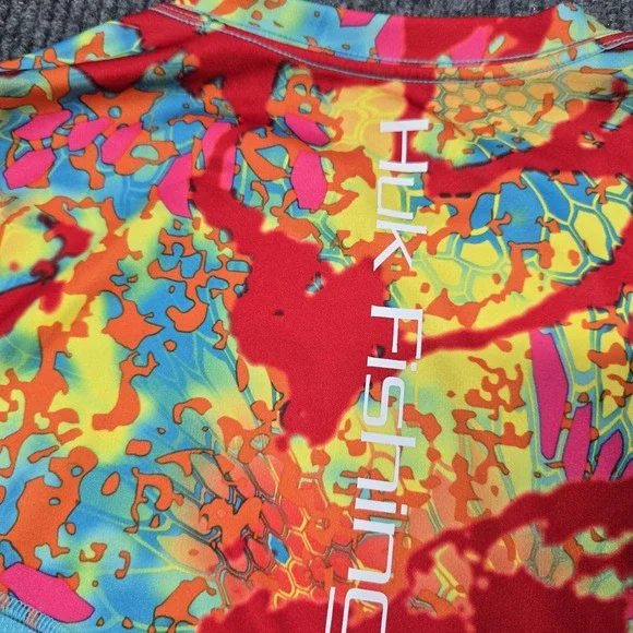 Huk Performance Fishing Shirt Mens Medium LS Icon X Kryptek Camo Polyester - Picture 5 of 12